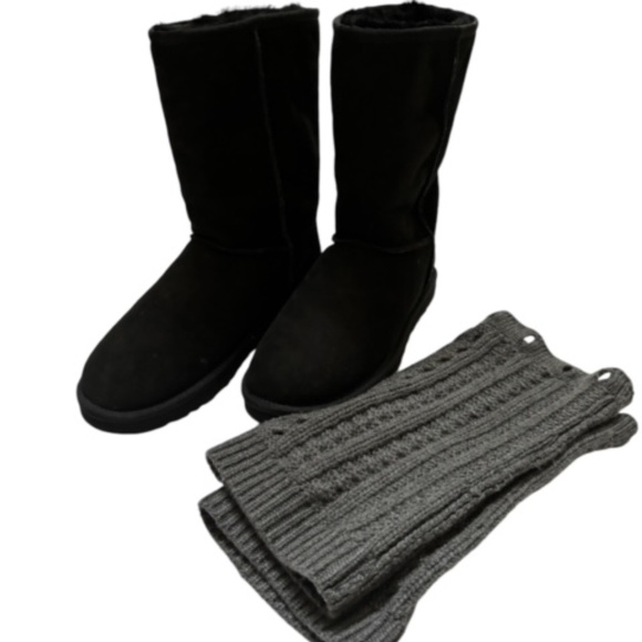 UGG Tularosa Route Detachable Knit Boots in Black (Women's) size 8 Black/Gray - Picture 5 of 13